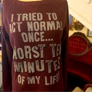 Arizona ribbed long sleeve shirt. Stretchy for a form fit. A really fun shirt.